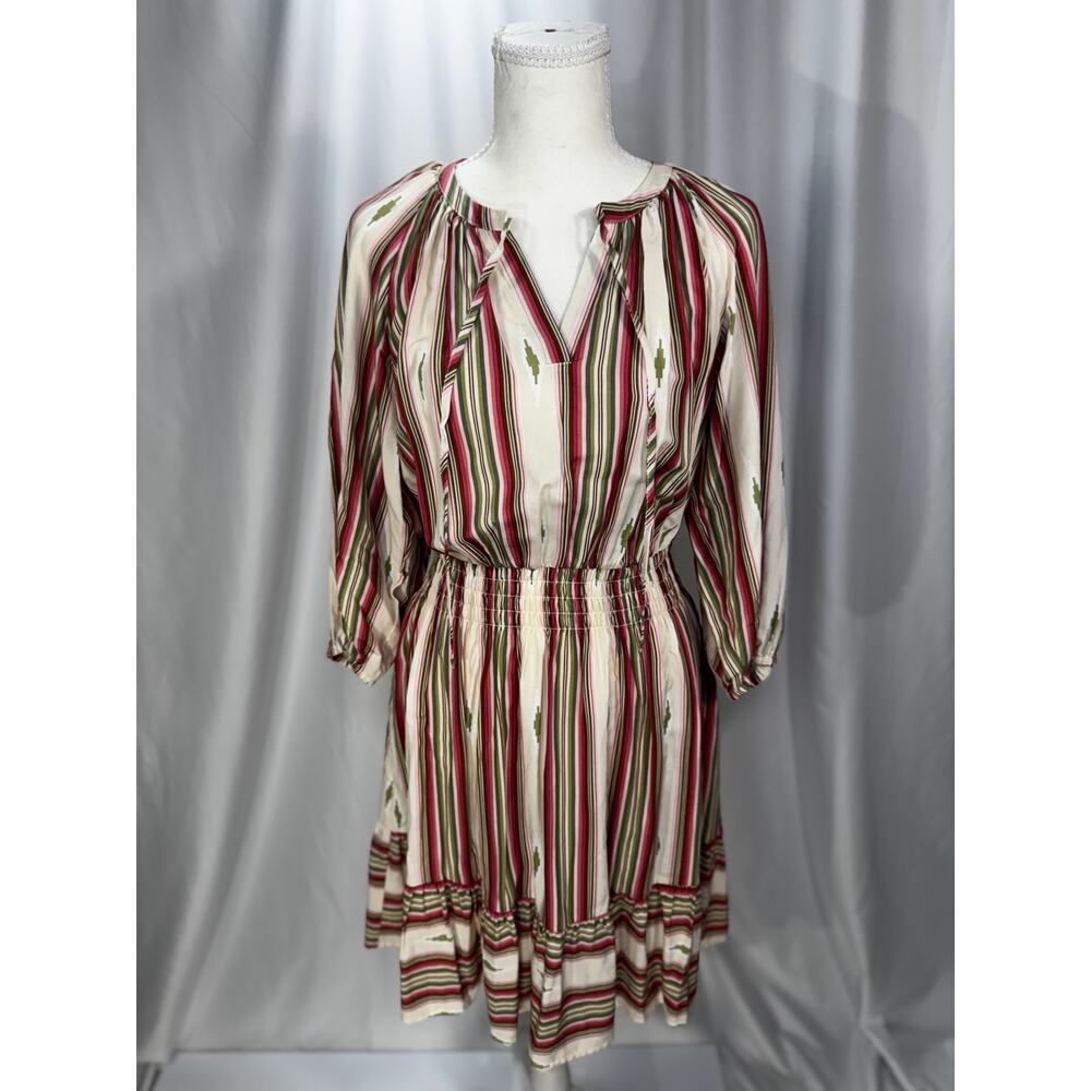 Ariat Lovell Western Smocked Mini Dress Small Rodeo Festival Country Cowgirl - Picture 12 of 16